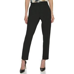 DKNY, Ladies "The Essex" Skinny Career Pants in Solid Black, Size 6